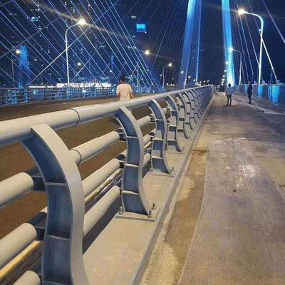 도로 안전 증진 을 위한 근대적 인 반 광 스틸 다리 경호