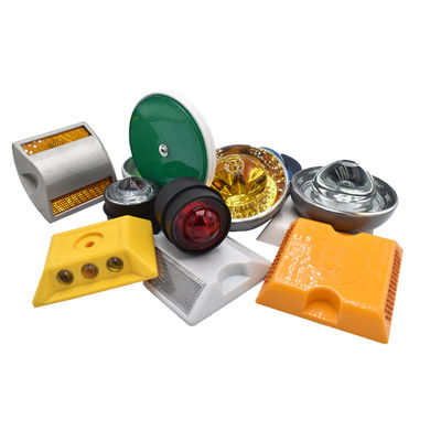 태양 전력 Cast Aluminum Road Stud 104*123*23mm 친환경 녹색 LED 라이트