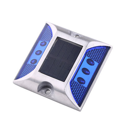 104*123*23mm 적색 LED 반사 알루미늄 고양이 눈 태양 도로 스탠 산업 구역