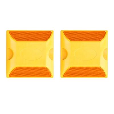 고양이의 눈 도로 반사기 CE ISO9001 인증 마크와 함께 빨간 플라스틱 도로 스탠