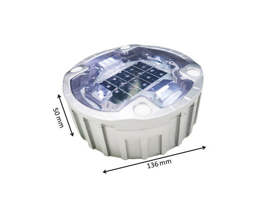 도로 코너 표지판 태양광 LED 깜빡이는 빛 도로 스터드 고양이 눈 노란색