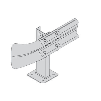 야외 보안 표준 AASHTO M-180 Hot DIP Galvanized Highway Guardrail 칠레로 수출